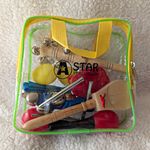 A Star Percussion 10-Piece Hand Percussion Set w/ Bag Maracas Triangle Bells