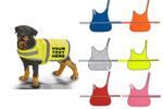 Personalised High Vis Dog Coat Safety Vest Custom Printed Hi Viz Pet Reflective