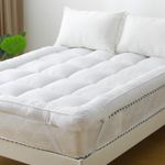 Quilted Mattress Topper Elasticated Corner Strap 10cm Thick Extra Deep Cosy Soft