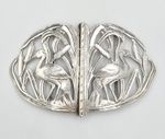 FINE AESTHETIC MOVEMENT STERLING SILVER HERON NURSES BUCKLE Birmingham 1904