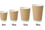 Disposable Coffee Cups Paper Cups Kraft Cups For Hot Drinks Triple Layer