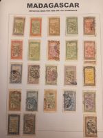 Madagascar 1908 Pictorial Definitives Used Set Page incl 1F 2F 3F High Values