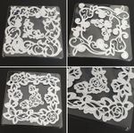 Deco Frame Die Set Square Flower Rose Leaf Ivy Choose style Craft Card Making