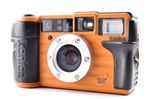 Konica Genba Kantoku 28 WB ECO Orange 35mm Film Camera [Near Mint] #26116
