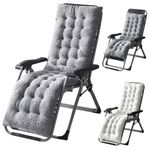 Zero Gravity Deck Chair Cushion Garden Sunbed Recliner Replacement Anti Slip Pad