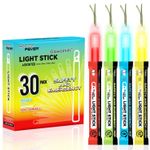Glow Fever Glow Sticks Bulk, Emergency Safety Military 6'' Lightsticks, Light Up