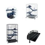 Rat Ferret Chinchilla Cage Large Small White Black With Accessories Blenheim