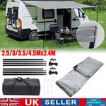 Camping Awning Canopy Sun Sail For Caravan With Keder Piping 2.5/3/3.5/4.5Mx2.4m