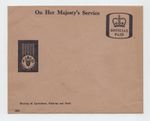 GB Vintage Official Stationary Cover OHMS Ministry of Agriculture - Unused