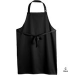 Dennys Recycled Black Bib Apron - 28" x 36"