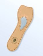 ¾ Insole Orthopedic Arch Support Prophylactic Leather for Open Shoes