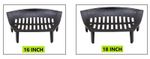 16" 18" Fire Grate Cast Iron Black Fireplace Log Coal Open Fire Accessory