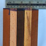 Mixed Hardwood Pen Turning Blanks 5 Pack