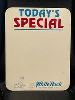 White Rock Beverages Sign, Psyche, Dry Erase,  George Nathan, 1980's, Water Soda