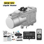 12V 5KW Diesel Fuel Liquid Heater Gasoline Preheater LCD Switch Water Pump Car