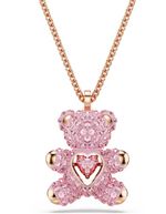 Swarovski New Teddy pendant Bear Pink Rose gold-tone plated 5642976