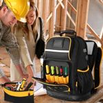 Tool Backpack For Hand Tools Organization Pouch Heavy Duty Tool Organizer Bag