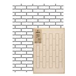 Reusable PLASTIC Wall STENCIL Template 65x95cm Seamless Allover Pattern BRICK #2