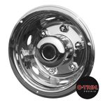 1 pair 17.5" MAN deluxe rear wheel trims hub caps covers stainless O-Trim
