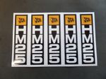 5 x JCB HM25 Hydraulic Breaker Stickers/Decals