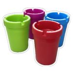 Colour Butt Bucket Extinguishing Car Cigarette Ashtray Butt Bucket (Pack of 4)