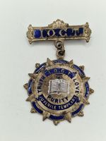 Vintage IOGT Juvenile Templars Enamel Medal Temperance Badge Truth Love Purity