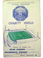 1958 Bolton Wanderers v Wolverhampton Wanderers 6 Oct Charity Shield Programme 