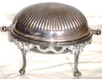 English Silver Plate Rolling Dome Breakfast / Buffet Server - Petite Size