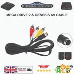 SEGA MEGA DRIVE 2 RCA TV Cable Composite Audio Video AV Lead SEGA GENESIS G 2 3
