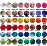 100% Pure Merino Wool, tops roving for needle and wet felting, 80+ colours