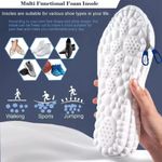 5D Memory Foam Orthopaedic Massage Insoles For Shoes Women Men UK Size 4-13