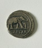 Julius Caesar AR Denarius Silver Elephant Coin 44 BC WRL Westair Collectible