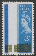 GREAT BRITAIN 1965 PO TOWER 3d MISSING TOWER  MARYLAND FORGERY unused