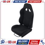 New Reclinable Universal Racing Bucket Seats w/ Dual Slider Adjustable Race UK