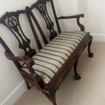 Regency Style Italian Mahogany Two Seater Sofa