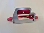 LATCH JIG , solid anodised aluminium adjustable latch router jig .