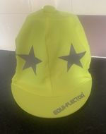 Shires Equi Flector Hi Vis Yellow Hat Silk