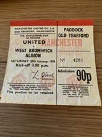 Manchester United v West Bromwich Albion Fa Cup 1978