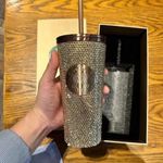 Starbucks GOLD 16oz Cold Tumbler Mug Cups Presale SS Rhinestone Gift 2023