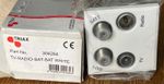 Triax 304264 TV-RADIO-SAT-SAT WHITE module new in box