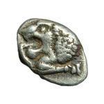Ancient Greek  Miletos, Ionia AR diobol , lion ca. 525-475BC, 1.19g 11mm