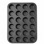 Non-Stick 24 Cup Mini Muffin Baking Tray Cupcake Bun Tin Oven Bakeware