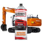 Hitachi Orange Aerosol Spray Paint Direct Gloss Excavator Machinery
