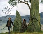OUTLANDER CAITRIONA BALFE & SAM HEUGHAN AUTOGRAPHED SIGNED A4 POSTER PHOTO