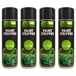 Autotek Fast Acting Paint Stripper Multi-Purpose Aerosol Spray Can 500ml  X4