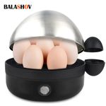 350W Electric Egg Boiler Steamer 7 Eggs Poacher Multifunctional Cooker Auto Shut