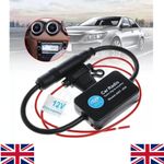 FM AM Signal Amplifier 12V Universal Car Radio Signal Booster Din Aerial Antenna