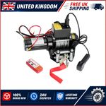 Electric Winch 3000lbs/1361kg 12v with Synthetic Rope & Wireless Remote Garage
