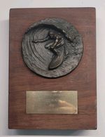 Vintage 1971 US Surfboard Championships Trophy Huntington Beach 