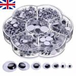 Googly Eyes Wobbly Eyes Tiny Googly Eyes 4mm-12mm Large Googly Eyes Wiggly Eyes